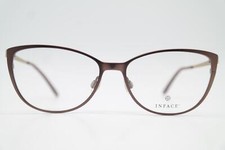 Brille INFACE IF 1308 Titanium Bronze Gold Oval Brillengestell eyeglasses Neu