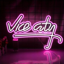 Neon Schild Vice City Pink LED