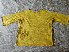 Gudrun Sjoden Damen Bluse Gr. M, Gelb, Baumwolle(BIO),