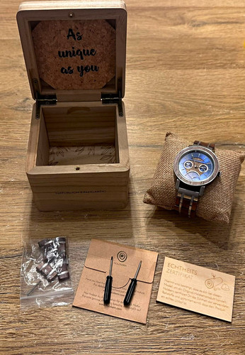 Holzkern caledonia herren - holzkern, uhr