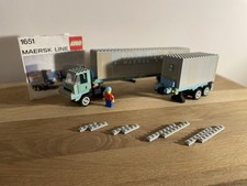LEGO 1651-2 Maersk Line Container Truck Vintage 80s VERY RAR MAERSK 1980