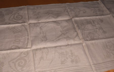 Altes Leinen Damast Handtuch