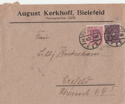 Briefumchlag verschickt von