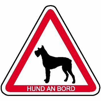 Aufkleber hund an bord - -,