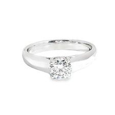 Diamantring 0,71 ct. Weissgold