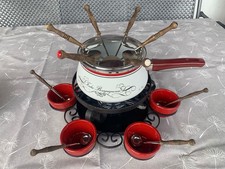 Fondue Set Rustikal 6-teilig Neu