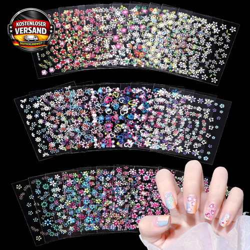 Nagelsticker set blatt - set, 30