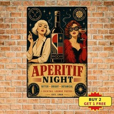 Retro campari bar metal sign - retro,