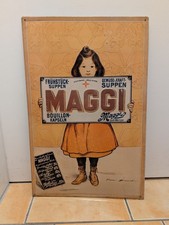 Maggi Blechschild Mädchen -