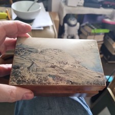 Vintage Holz Spieluhr zum