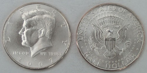 Usa kennedy half dollar 2007 - usa,