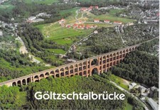 Göltzschtalbrücke AK Netschkau, Mylau,Vogtland,,Stempel 150 Jahre Jubiläum