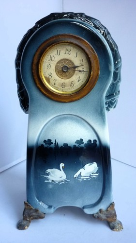 Alte porzellan tisch standuhr - porzellan, tisch/standuhr