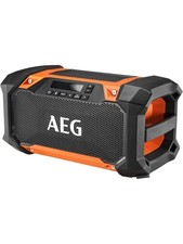 AEG - Baustellenradio 18 V Bluetooth-Verbindung bis 30m USB-Buchse LCD-Display