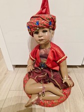 Omas Porzellanpuppe der Kleine Muck, sehr schön gearbeitet, Sammlerpuppe