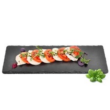  Schieferplatten 35x15cm Servierplatte Untersetzer Käseplatte 2-12-tlg Schiefer 