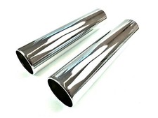 2 x Gabel Chrom Hülse