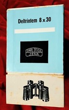 CARL ZEISS JENA Fernglas MCDELTRINTEM 8x30 Feldstecher binoculars 8 x 30 M C OVP