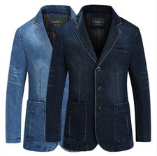 Blazer Langarm Outwear Denim