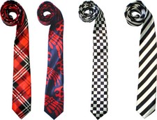 Krawatte Schlips Tie Binder Glanz Krawatten Anzug Party Karneval Halloween 