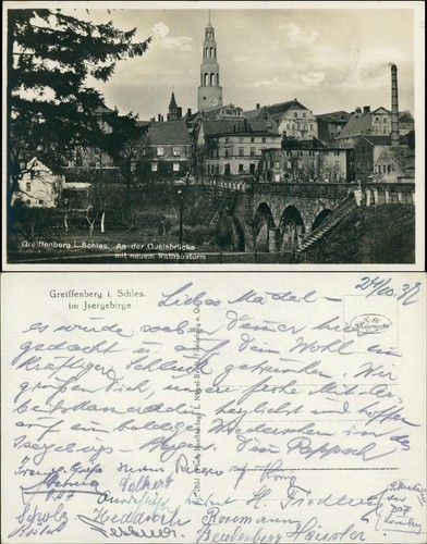 Postcard greiffenberg gryfów - greiffenberg,
