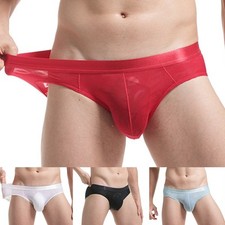 Stylische atmungsaktive Herren Netz Unterhose durchsichtiger Beutel ultradünner Slip
