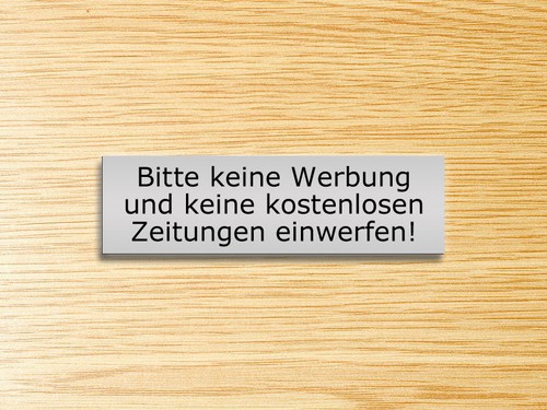 Keine werbung - werbung,