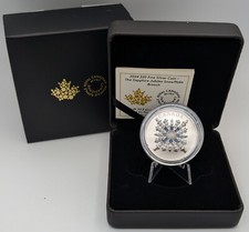 Kanada 2024 Silber 20 Dollar PP Sapphire Jubilee Snowflake Schneeflocke Brooch