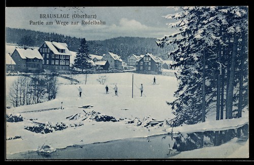 Ansichtskarte braunlage - ansichtskarte,