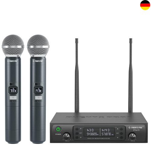 Drahtloses mikrofonsystem uhf - drahtloses,