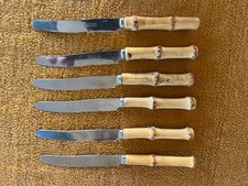 ***** 6 Obstmesser mit Bambusgriff + Säge, Solingen rostfrei, gut erhalten *****