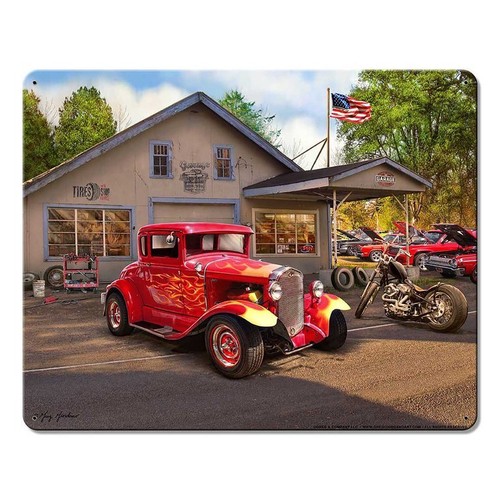 American garage chopper - garage, t