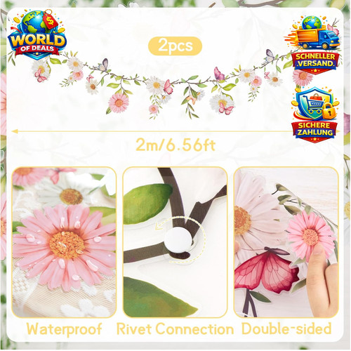 Blumen girlande deko - deko, banner