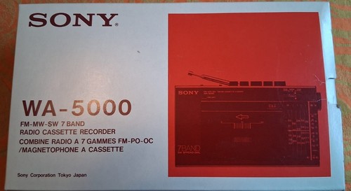 Vintage sony 5000 radio - vintage, wa-5000