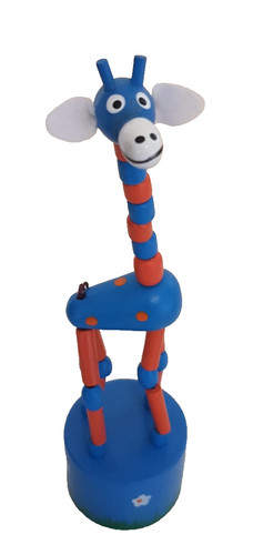 Wackeltier giraffe blauer - +,