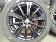 original BMW X5 X6 Kompletträder, schwarze Felgen + Reifen 275/45 R20 + RDKS
