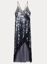 ZARA KLEID MIT PAILLETTEN GR M
