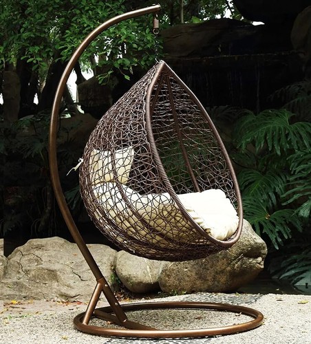 Braun rattan stuhl schaukel - braun,