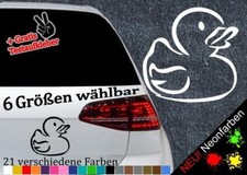 Gummiente Aufkleber 6 Größen