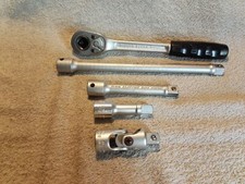 ELORA Umschaltknarre 770-L1-P , 1/2" , 3x Verlängerung  , Kreuzgelenk alles 1/2"