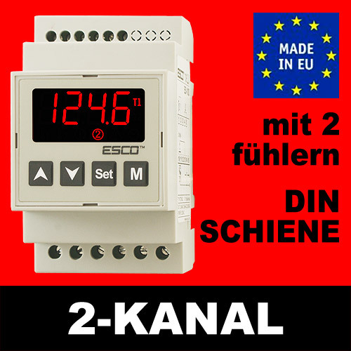 Zweikanal temperaturregler - zweikanal,