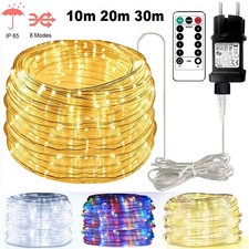 LED Lichterschlauch Strombetrieben Lichterkette Garten Außen/Innen Lichtschlauch