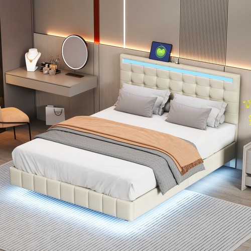 Led polsterbett 140x200cm mit - 140x200cm,