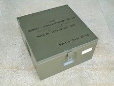 Bundeswehr Blechkiste für Autogen Schweiß- und Schneidbrenner Satz Werkzeugkiste