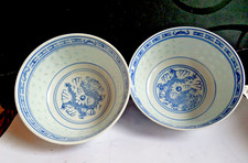 2 Schale Reis-Korn-Muster Drachen