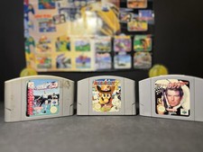 NINTENDO 64 || 3x GAMES MARIO PARTY 2 007 GOLDENEYE ISS 64 || N64 || RETRO ||