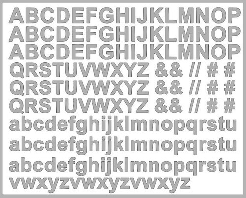 174 buchstaben silber - 174,