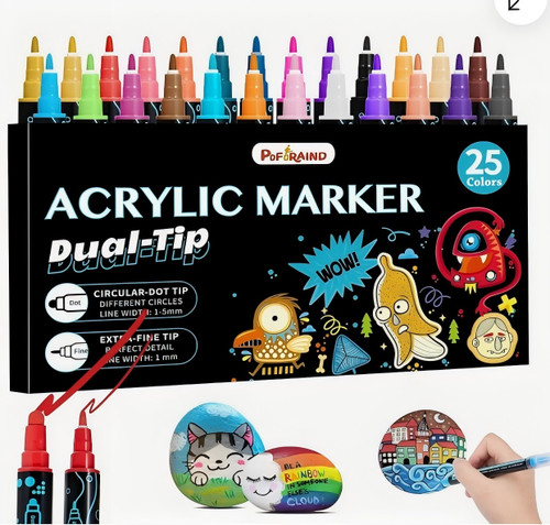 Colours acrylic pens marker - 25,