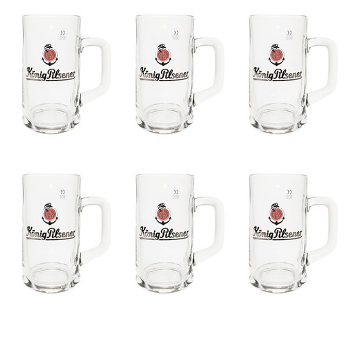 König pilsener bierkrug - 6x,