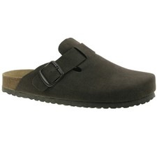 Supersoft 176 059 Herren Clog Sandale Hausschuh Pantolette Lederfussbett Slip on